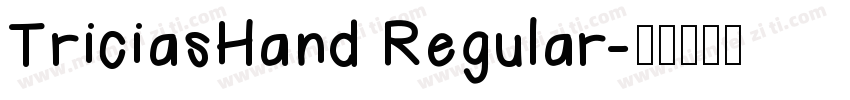 TriciasHand Regular字体转换